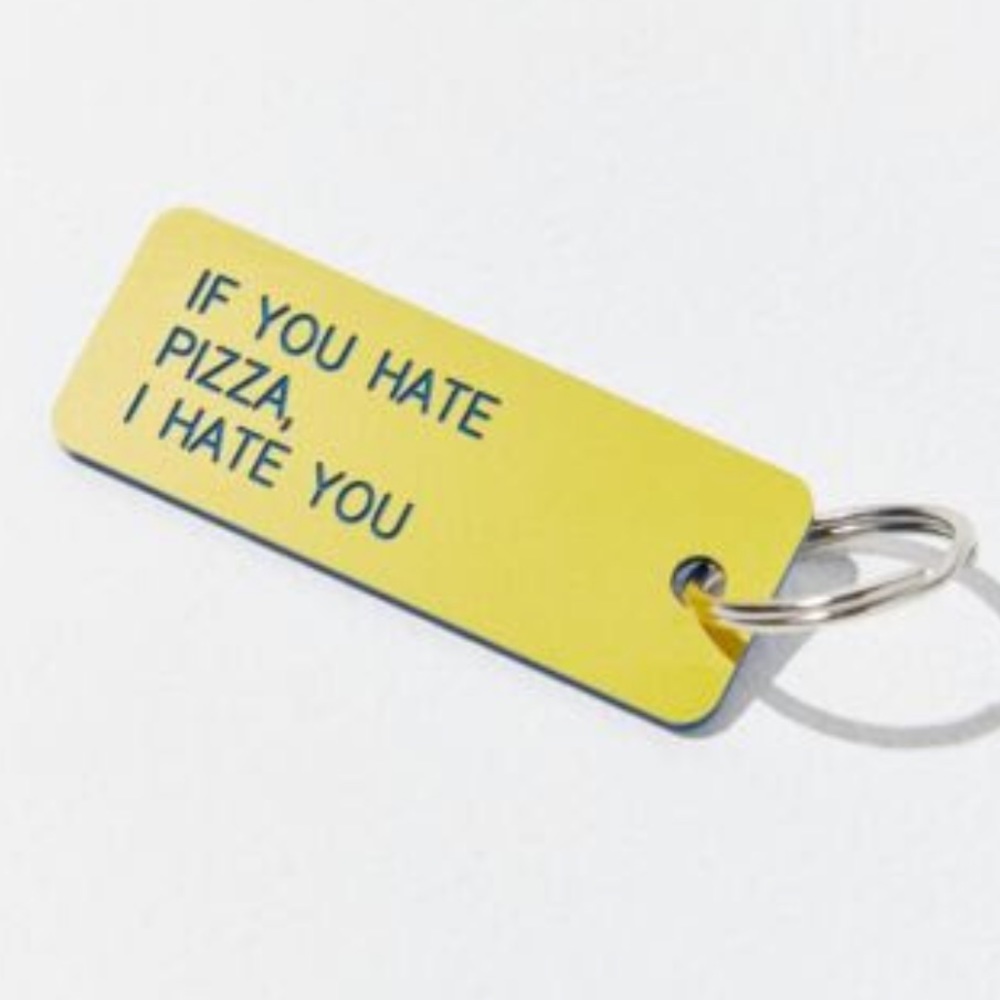 Pizza Lover Keychain ❤️ 🍕 ❤️